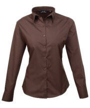 Women's poplin long sleeve blouse - Image 5