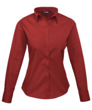 Women's poplin long sleeve blouse - Image 6