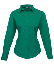 Women's poplin long sleeve blouse - Image 8