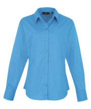 Women's poplin long sleeve blouse - Image 23