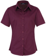 Women's short sleeve poplin blouse - Image 2