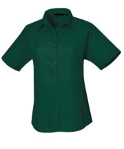 Women's short sleeve poplin blouse - Image 4