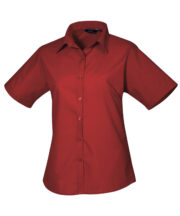 Women's short sleeve poplin blouse - Image 6