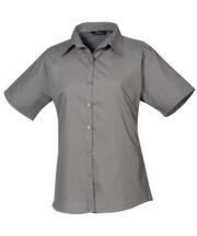 Women's short sleeve poplin blouse - Image 7