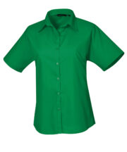 Women's short sleeve poplin blouse - Image 8