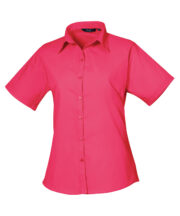 Women's short sleeve poplin blouse - Image 9