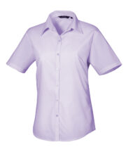 Women's short sleeve poplin blouse - Image 12