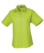 Women's short sleeve poplin blouse - Image 13