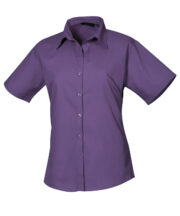 Women's short sleeve poplin blouse - Image 19