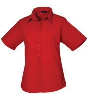 Women's short sleeve poplin blouse - Image 20
