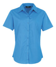 Women's short sleeve poplin blouse - Image 23