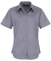 Women's short sleeve poplin blouse - Image 25