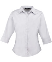 Women's ¾ sleeve poplin blouse - Image 6