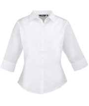 Women's ¾ sleeve poplin blouse - Image 7