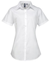 Women's supreme poplin short sleeve shirt - Image 3