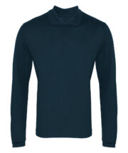 Long sleeve Coolchecker® piqué polo - Image 2
