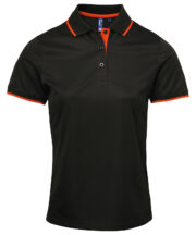 Women's contrast Coolchecker® polo - Image 2