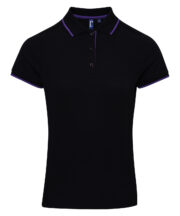 Women's contrast Coolchecker® polo - Image 3