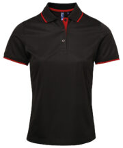 Women's contrast Coolchecker® polo - Image 4