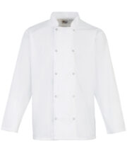 Studded front long sleeve chef's jacket - Image 2
