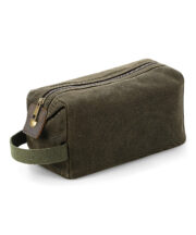 Heritage waxed canvas wash bag - Image 3
