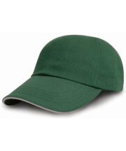 Brushed coton printers/embroiderers cap with sandwich peak - Image 2