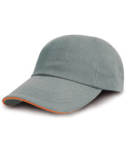 Brushed coton printers/embroiderers cap with sandwich peak - Image 3