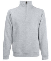 Premium 70/30 zip-neck sweatshirt - Image 4