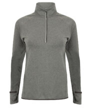 Women's long-sleeved ¼ zip top - Image 2
