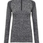 Women's TriDri® seamless '3D fit' multi-sport performance zip top