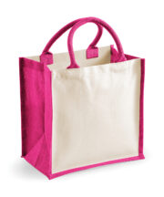 Printers midi jute tote - Image 2