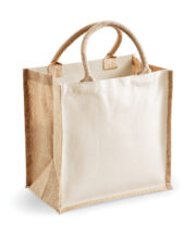 Printers midi jute tote - Image 3