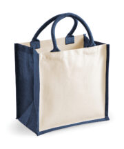 Printers midi jute tote - Image 4