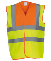 Hi-vis 2-band-and-braces waistcoat (HVW100) - Image 9