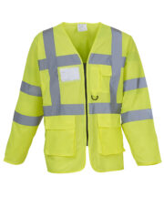 Hi-vis executive long sleeve waistcoat (HVJ800) - Image 2