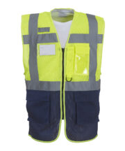 Hi-vis top cool open-mesh executive waistcoat (HVW820) - Image 3