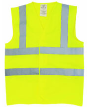 Flame-retardant hi-vis sleeveless waistcoat (HVW100FR) - Image 2
