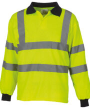 Hi-vis long sleeve polo (HVJ310) - Image 2