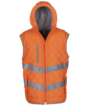 Hi-vis Kensington hooded gilet (HV007) - Image 2