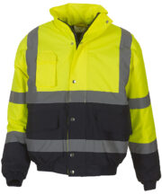 Hi-vis two-tone bomber jacket (HVP218) - Image 2