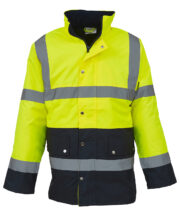 Hi-vis two-tone motorway jacket (HVP302) - Image 2
