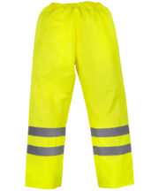 Hi-vis waterproof overtrousers (HVS461) - Image 3