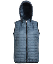 Women's honeycomb hooded gilet - Image 2