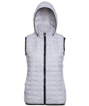Women's honeycomb hooded gilet - Image 3