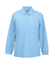 Kids long sleeve 65/35 polo - Image 2