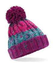 Junior corkscrew pom pom beanie - Image 4