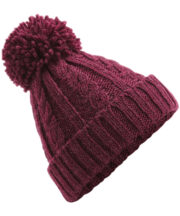 Cable knit melange beanie - Image 2