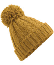 Cable knit melange beanie - Image 4