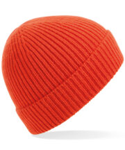 Engineered knit ribbed beanie - Image 3