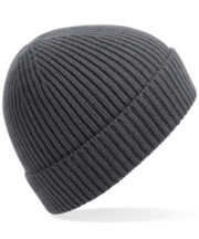 Engineered knit ribbed beanie - Image 4